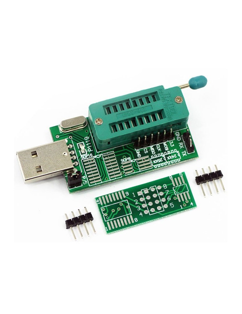 Combo Programador Usb Ch A Pinza Cable Bios Eeprom