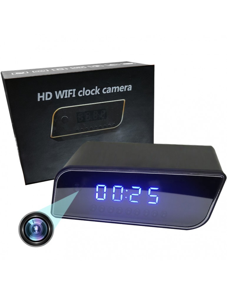 reloj despertador con camara espia camaras de seguridad wifi vision  nocturna