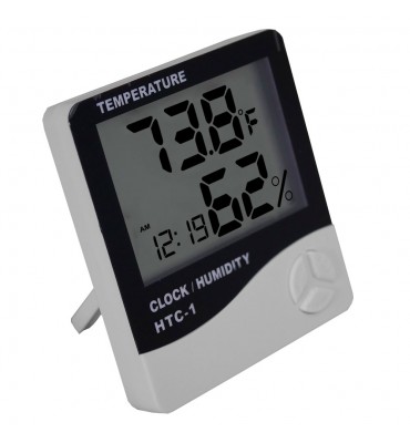 Indicador digital de temperatura, humedad y horario
