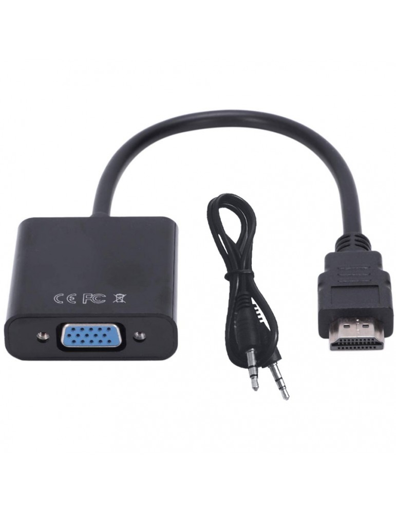Convertidor VGA a HDMI y VGA – Cables y Conectores