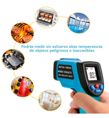 Termometro infrarrojo digital ZOTEK GM320 a distancia
